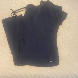 Navy Blue Scrub Set